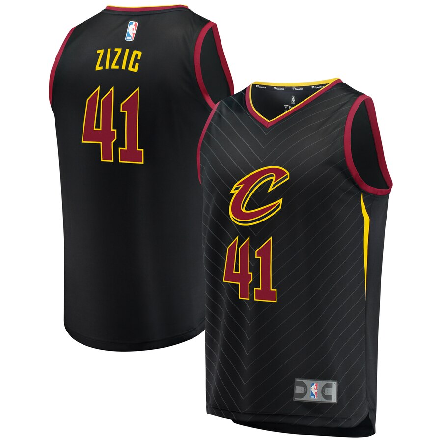 Ante Zizic Cleveland Cavaliers Fanatics Branded Fast Break Replica Player Jersey Black - Statement Edition