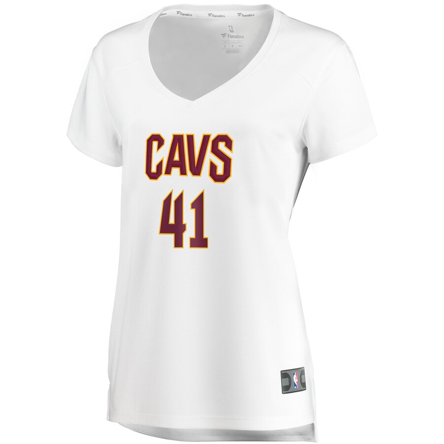 Alternative view of Ante Zizic Cleveland Cavaliers Fanatics Branded Women's Fast Break Player Jersey - Association Edition - White