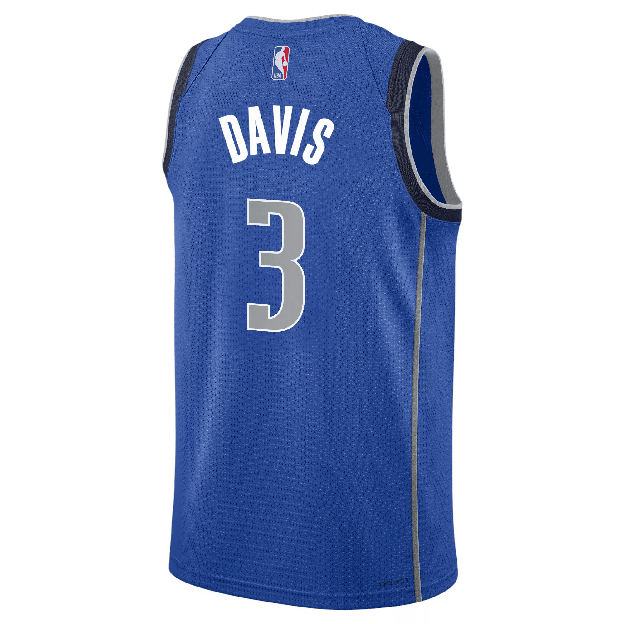 Alternative view of Anthony Davis 3 Dallas Mavericks 2024/25 Icon Edition Swingman Jersey - Blue - JS890 