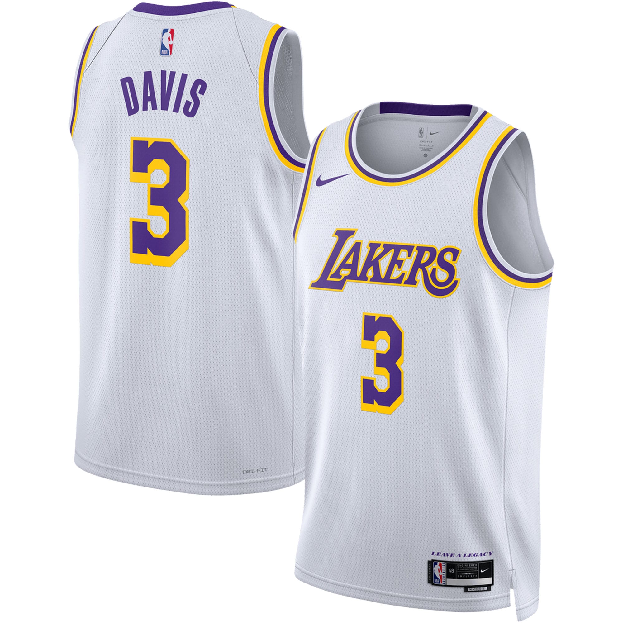 Anthony Davis Los Angeles Lakers Unisex Swingman Jersey - Association Edition - White