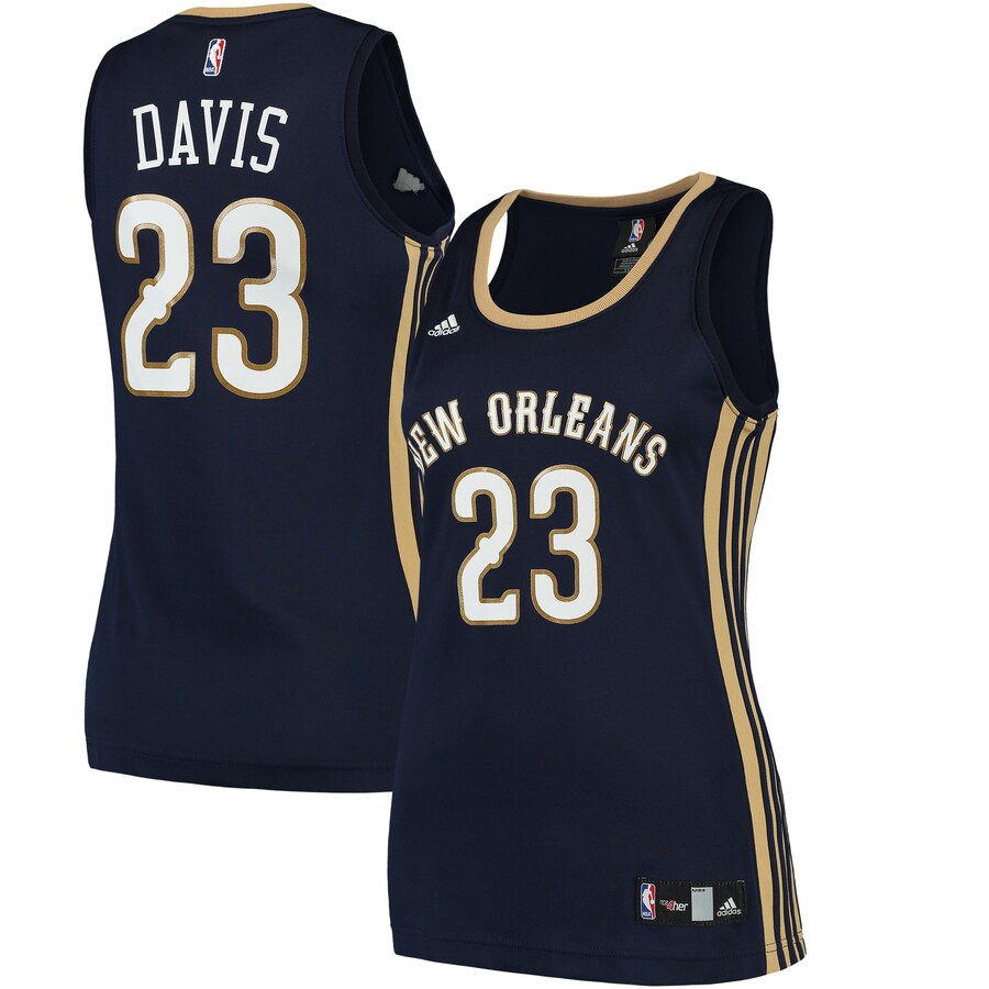 Anthony Davis New Orleans Pelicans Adidas Women's Road Replica Jersey - Navy
