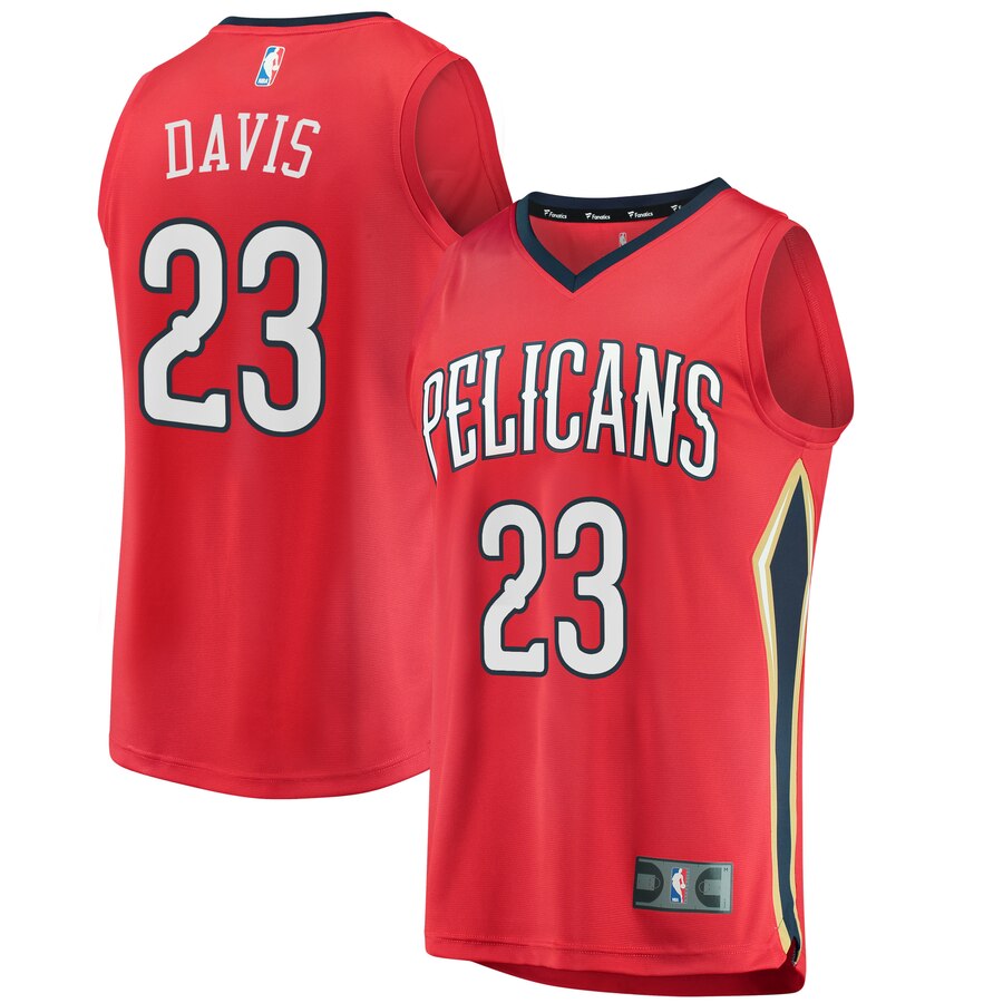 Anthony Davis New Orleans Pelicans Fanatics Branded Fast Break Replica Jersey Red - Statement Edition