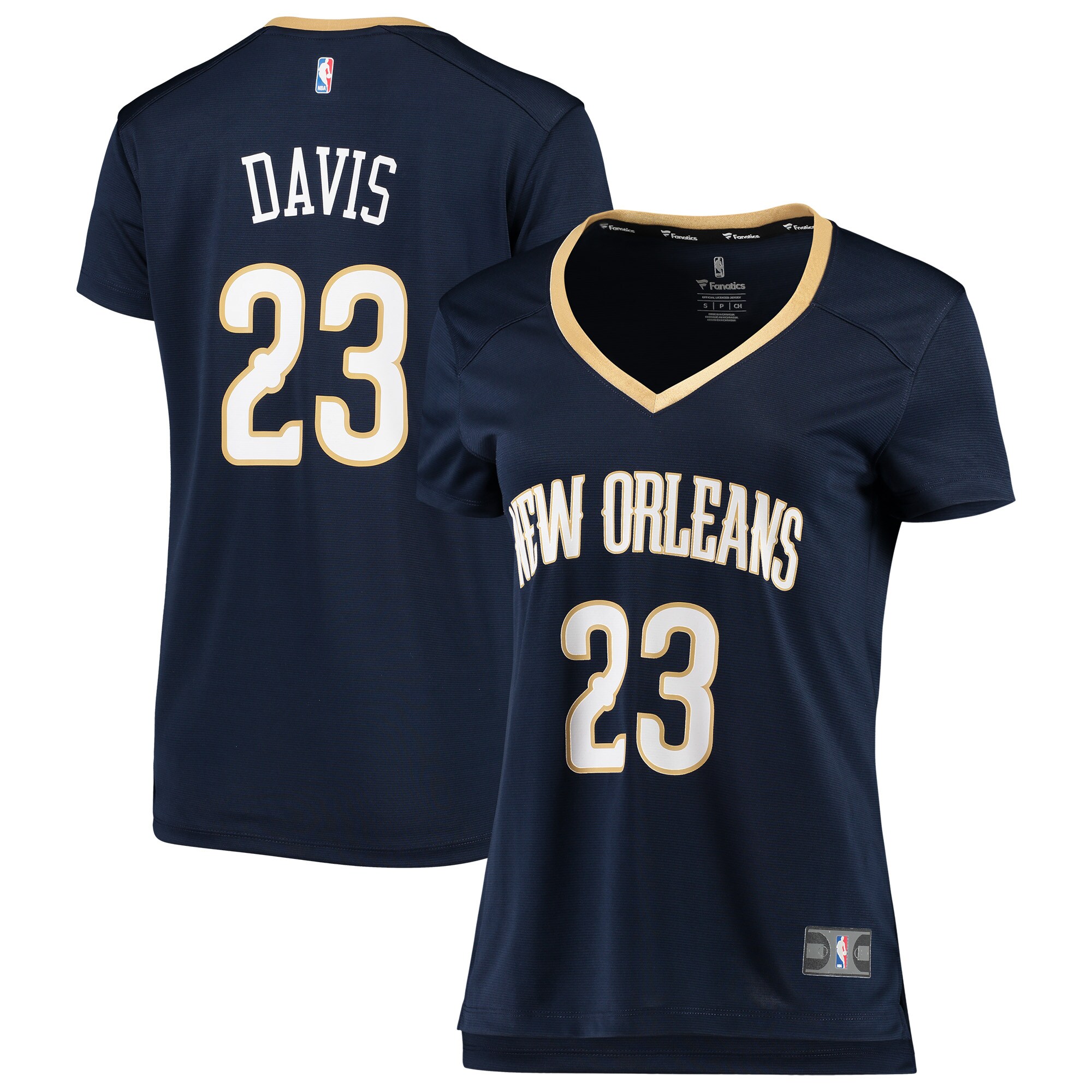 Anthony Davis New Orleans Pelicans Fanatics Branded Women’s Fast Break Replica Jersey – Icon Edition – Navy