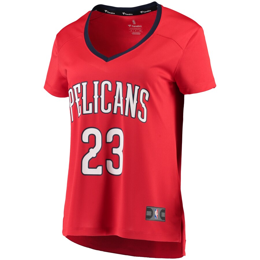 Alternative view of Anthony Davis New Orleans Pelicans Fanatics Branded Women's Fast Break Replica Statement Edition Jersey - Red