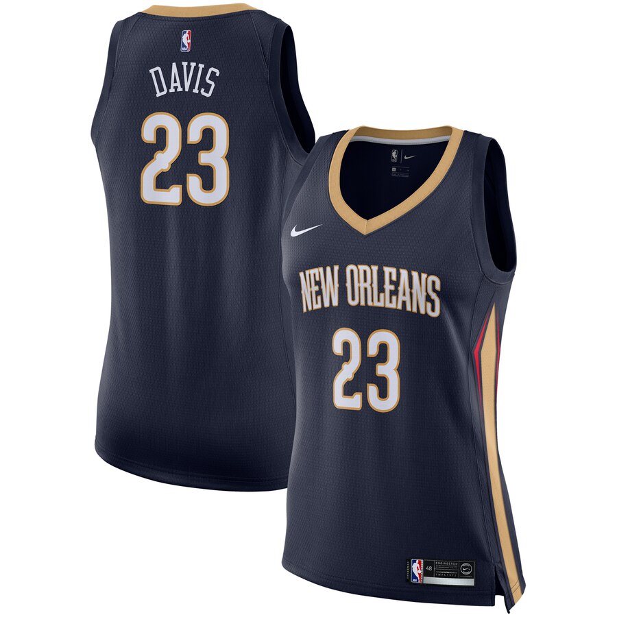 Anthony Davis New Orleans Pelicans Women's Swingman Jersey - Navy - Icon Edition