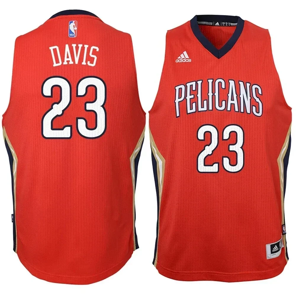 Anthony Davis New Orleans Pelicans Youth 2014-15 New Swingman Alternate Jersey - Red - JS300 