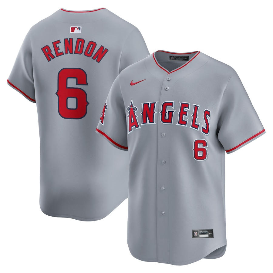 Anthony Rendon 6 Los Angeles Angels Away Limited Men Jersey - Gray 