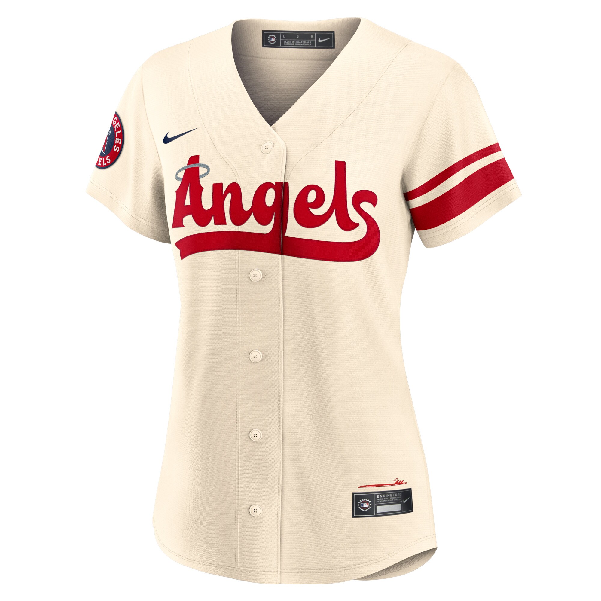 Alternative view of Anthony Rendon Los Angeles Angels Women's City Connect Replica Player Jersey - Cream