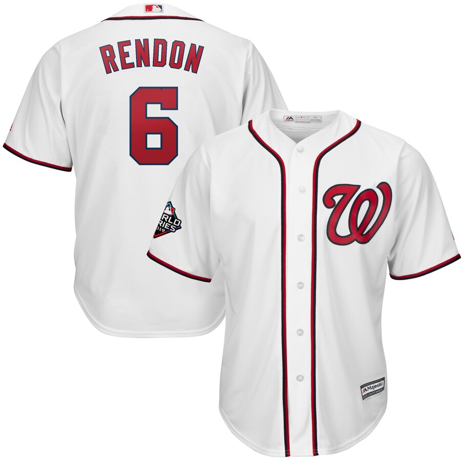 Anthony Rendon Washington Nationals Majestic 2019 World Series Bound Official Cool Base Player Jersey - White