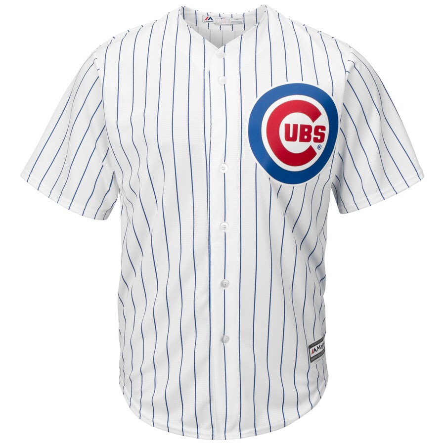 Alternative view of Anthony Rizzo #44 Chicago Cubs Majestic Big And Tall Cool Base Player Jersey - White