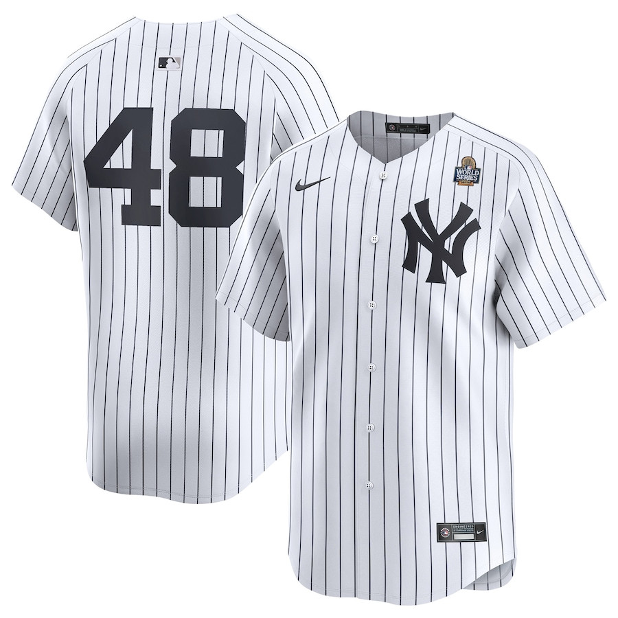 Anthony Rizzo 48 New York Yankees 2024 World Series Home Limited Men Jersey - White 