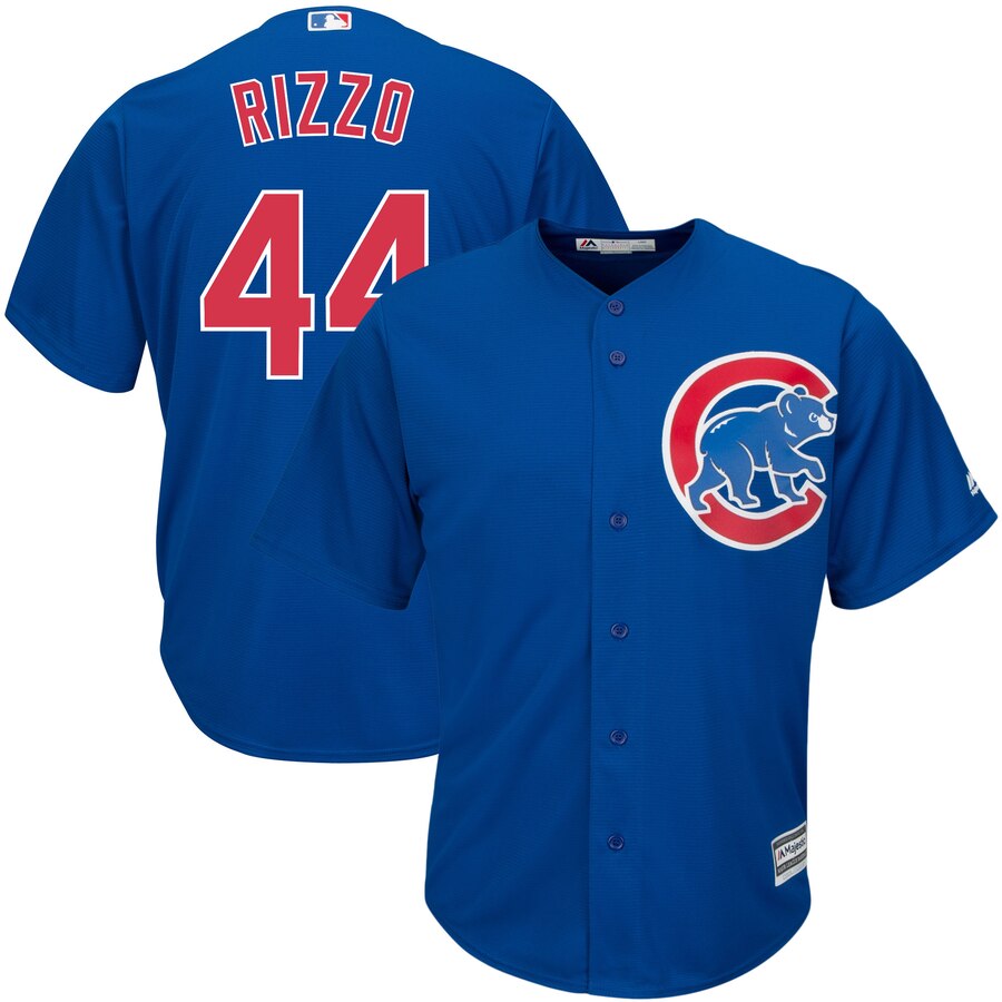 Anthony Rizzo Chicago Cubs Majestic Big And Tall Alternate Cool Base Replica Player Jersey - Royal