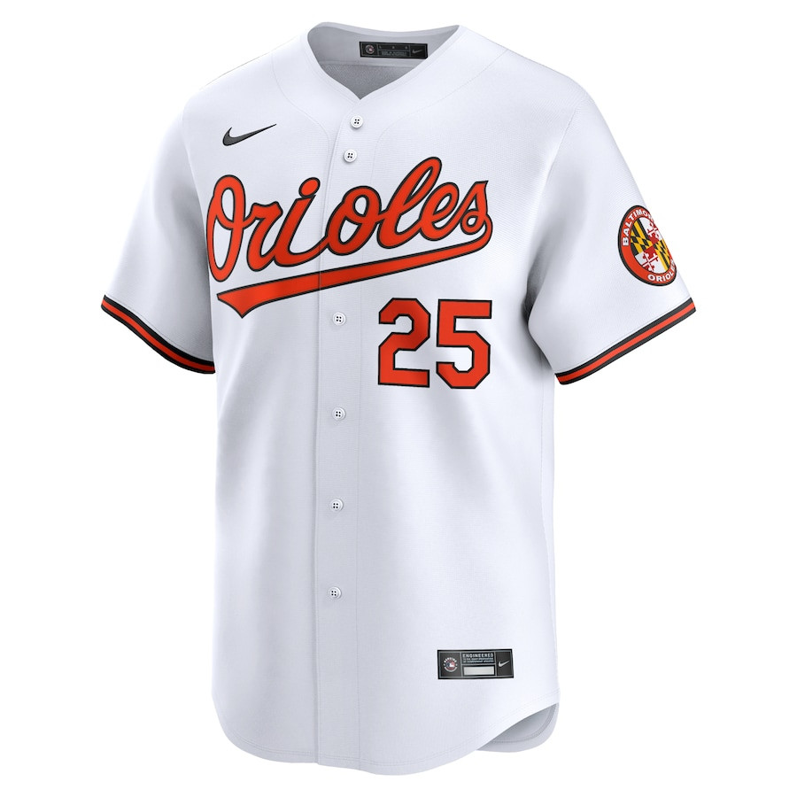 Alternative view of Anthony Santander 25 Baltimore Orioles Home Limited Player Men Jersey - White