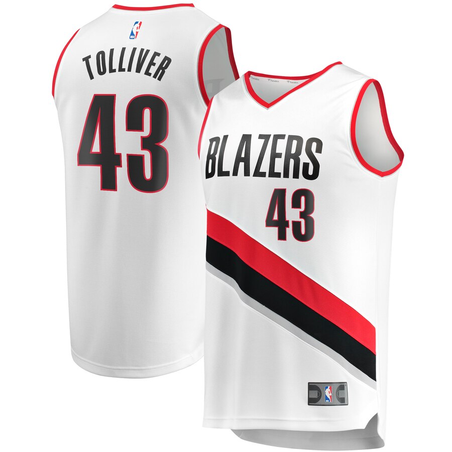 Anthony Tolliver Portland Trail Blazers Fanatics Branded Fast Break Replica Jersey White - Association Edition