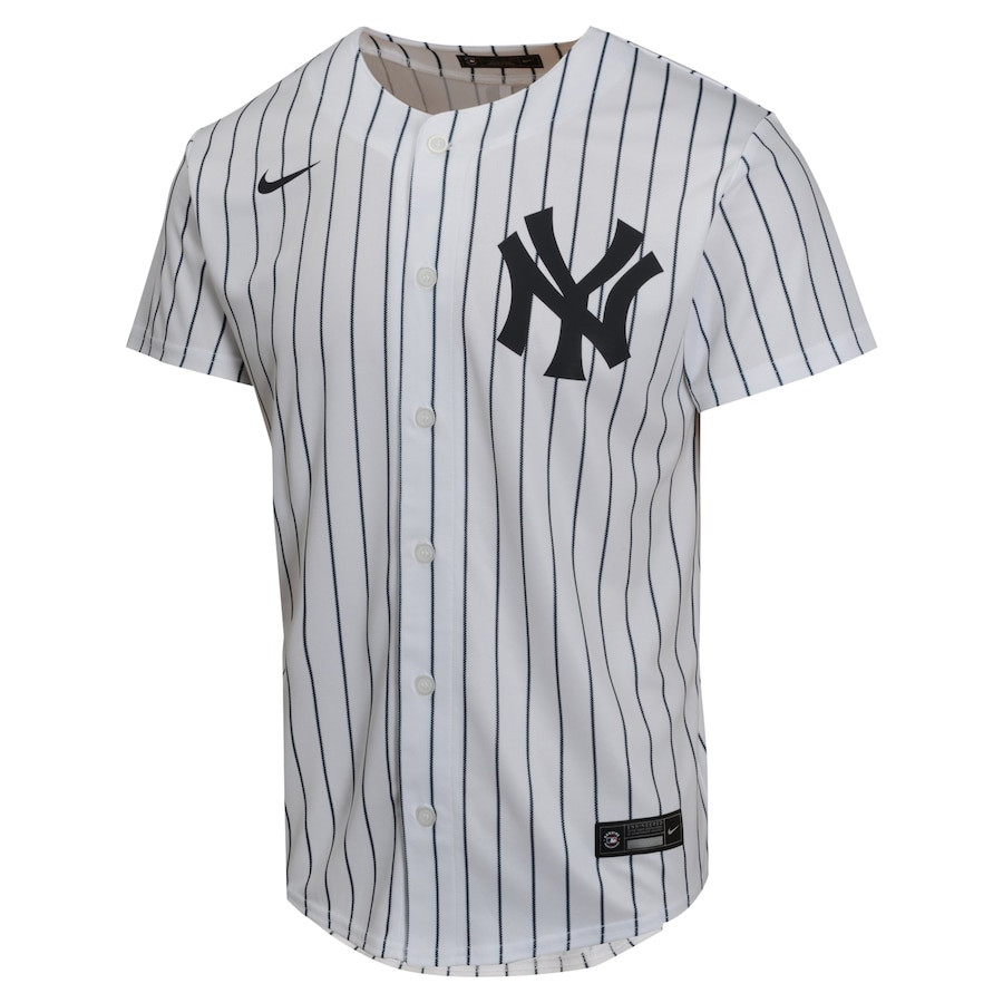 Alternative view of Anthony Volpe 11 New York Yankees Home Game Player YOUTH Jersey - White 