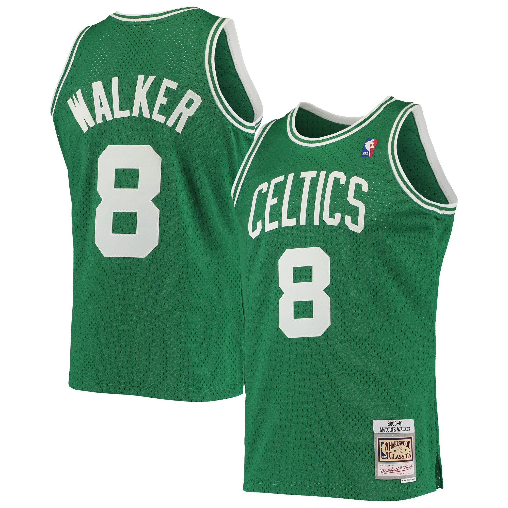Antoine Walker Boston Celtics Mitchell & Ness 2001/02 Hardwood Classics Swingman Jersey - Kelly Green
