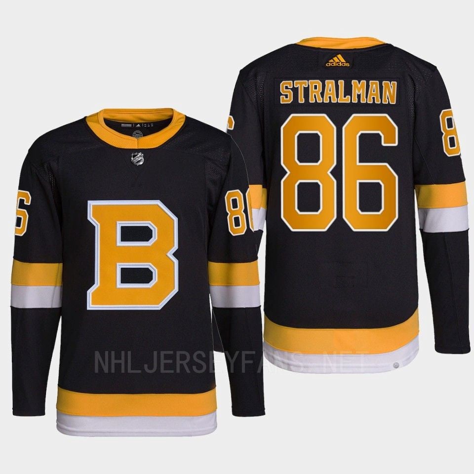 Anton Stralman 86 Boston Bruins Black Jersey Pro Alternate - JS943 