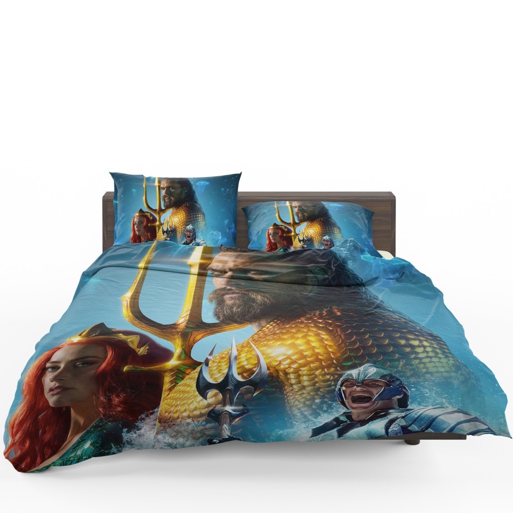 Aquaman Movie Amber Heard Jason Momoa Mera DC Comics Bedding Set - Custom Bedding Set