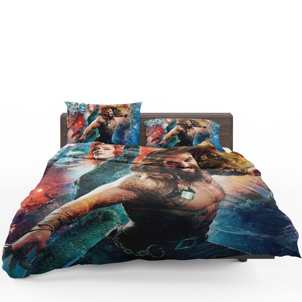 Aquaman Movie Amber Heard Jason Momoa Mera DC Universe Bedding Set - Custom Bedding Set