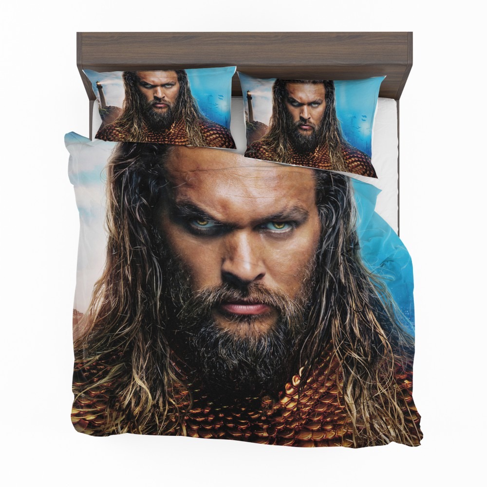 Alternative view of Aquaman Movie Jason Momoa Bedding Set - Custom Bedding Set