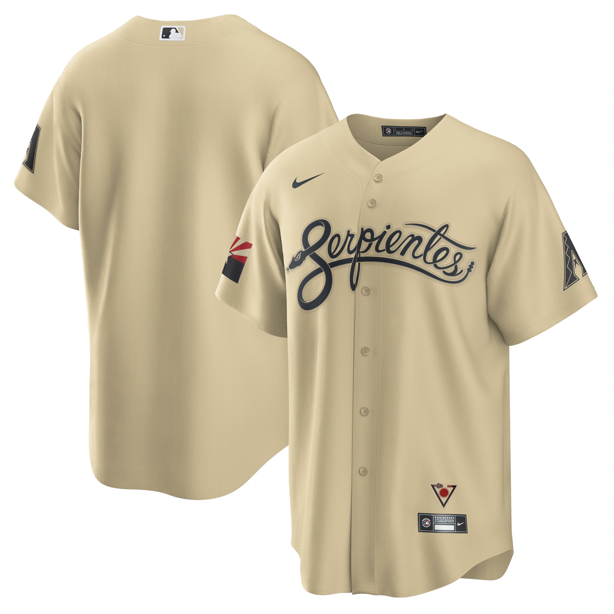 Alternative view of Arizona Diamondbacks City Connect Replica Jersey - Sand
