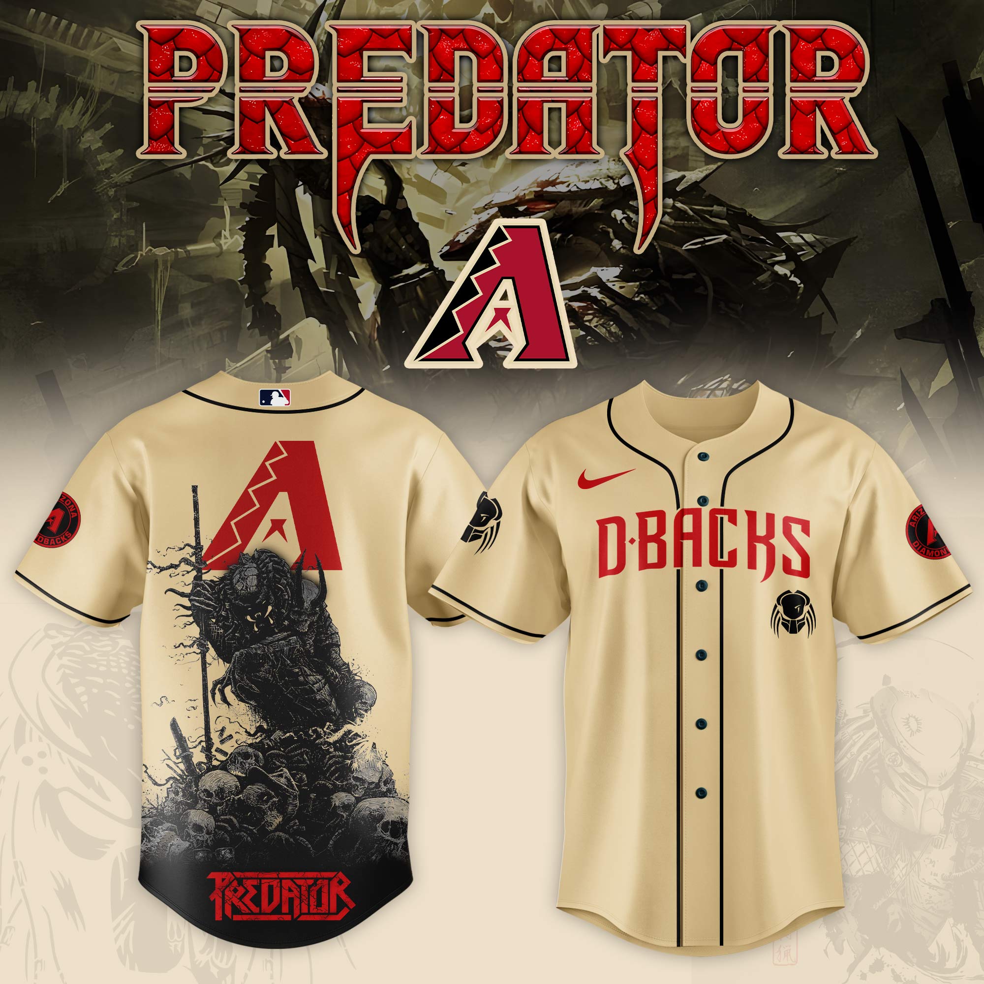 Arizona Diamondbacks Mlb X Predator Baseball Jersey