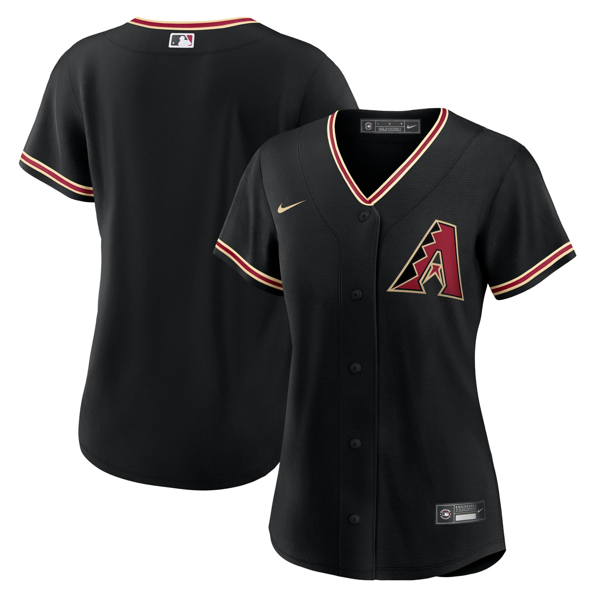 Arizona Diamondbacks Women’s Alternate Replica Team Jersey – Black