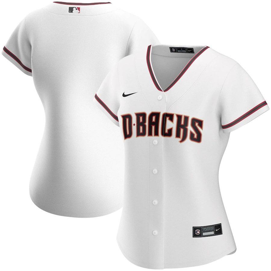 Arizona Diamondbacks Women's Home 2020 Replica Team Jersey ÃƒÂ¢Ã¢â€šÂ¬Ã¢â‚¬Å“ White