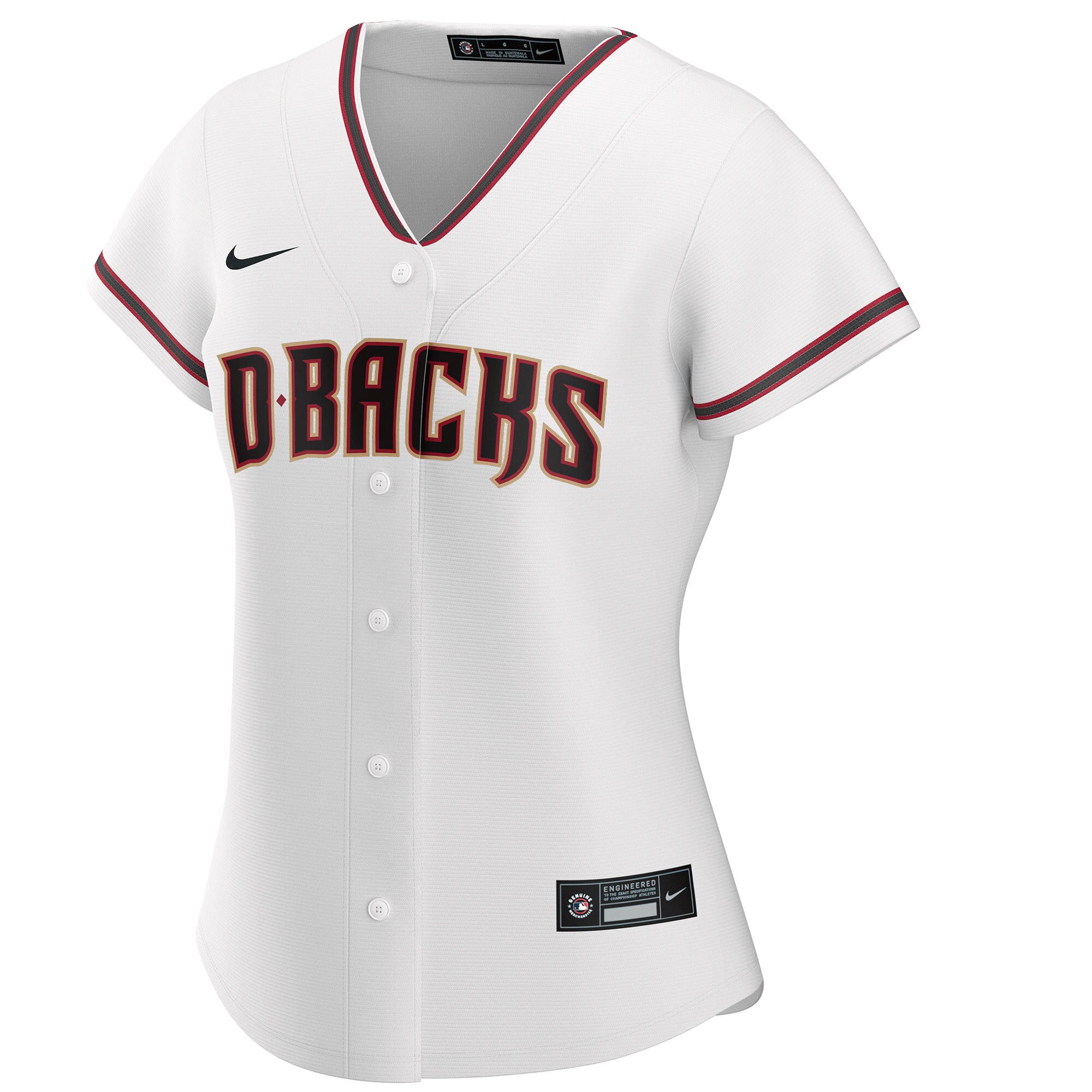 Alternative view of Arizona Diamondbacks Women's Home Replica Custom Jersey - White