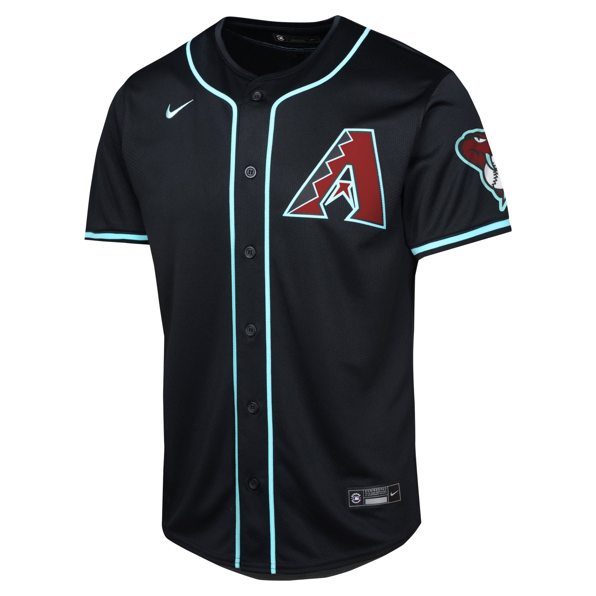 Alternative view of Arizona Diamondbacks Youth Alternate Limited Jersey - Black
