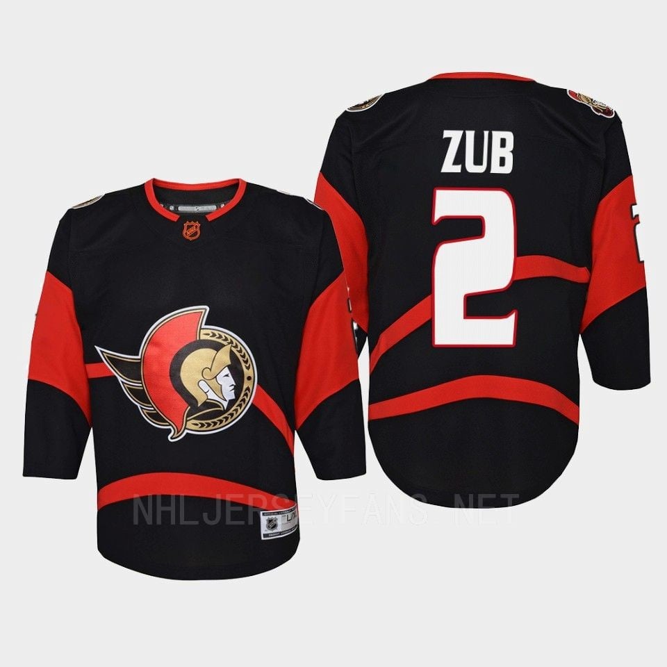 Artem Zub 2 Ottawa Senators 2022 Special Edition 2.0 Retro Youth Jersey Black - JS957 