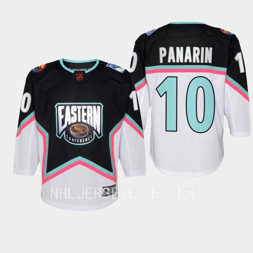 Alternative view of Artemi Panarin 10 New York Rangers 2023 All-Star Game Jersey Black Equipment - JS702 