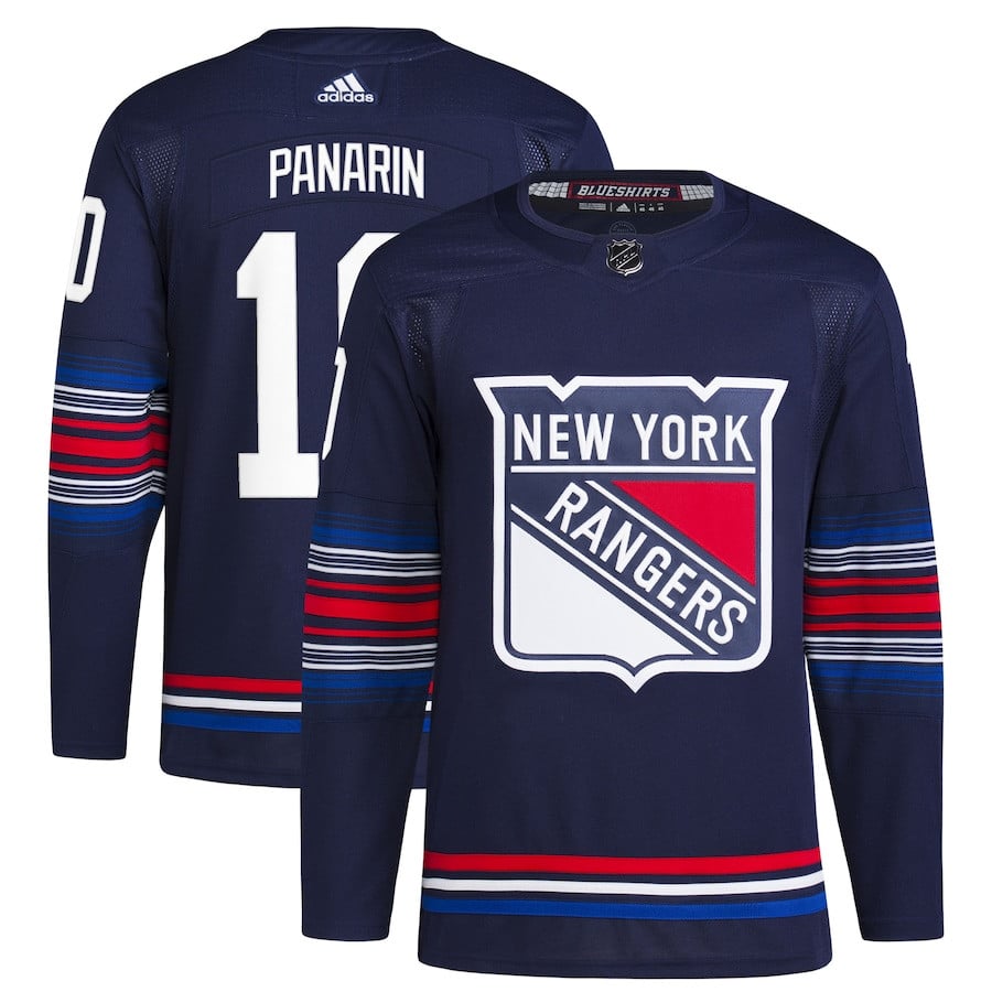 Artemi Panarin 10 New York Rangers Alternate Primegreen Men Jersey - Navy - JS591 