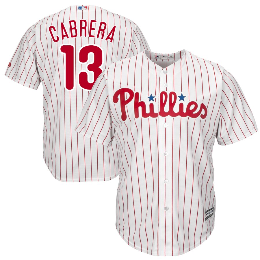 Asdrubal Cabrera Philadelphia Phillies Majestic Home Official Cool Base Player Jersey – White