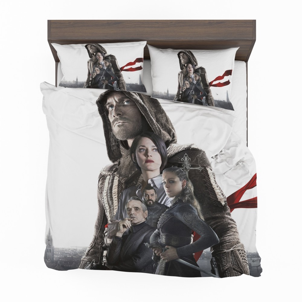Alternative view of Assassin's Creed Movie Michael Fassbender Cal Lynch Aguilar Marion Cotillard Bedding Set - Custom Bedding Set