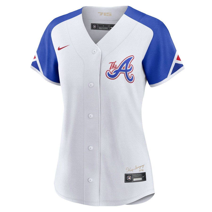 Alternative view of Atlanta Braves 2023 City Connect Women Jersey - White - JS632