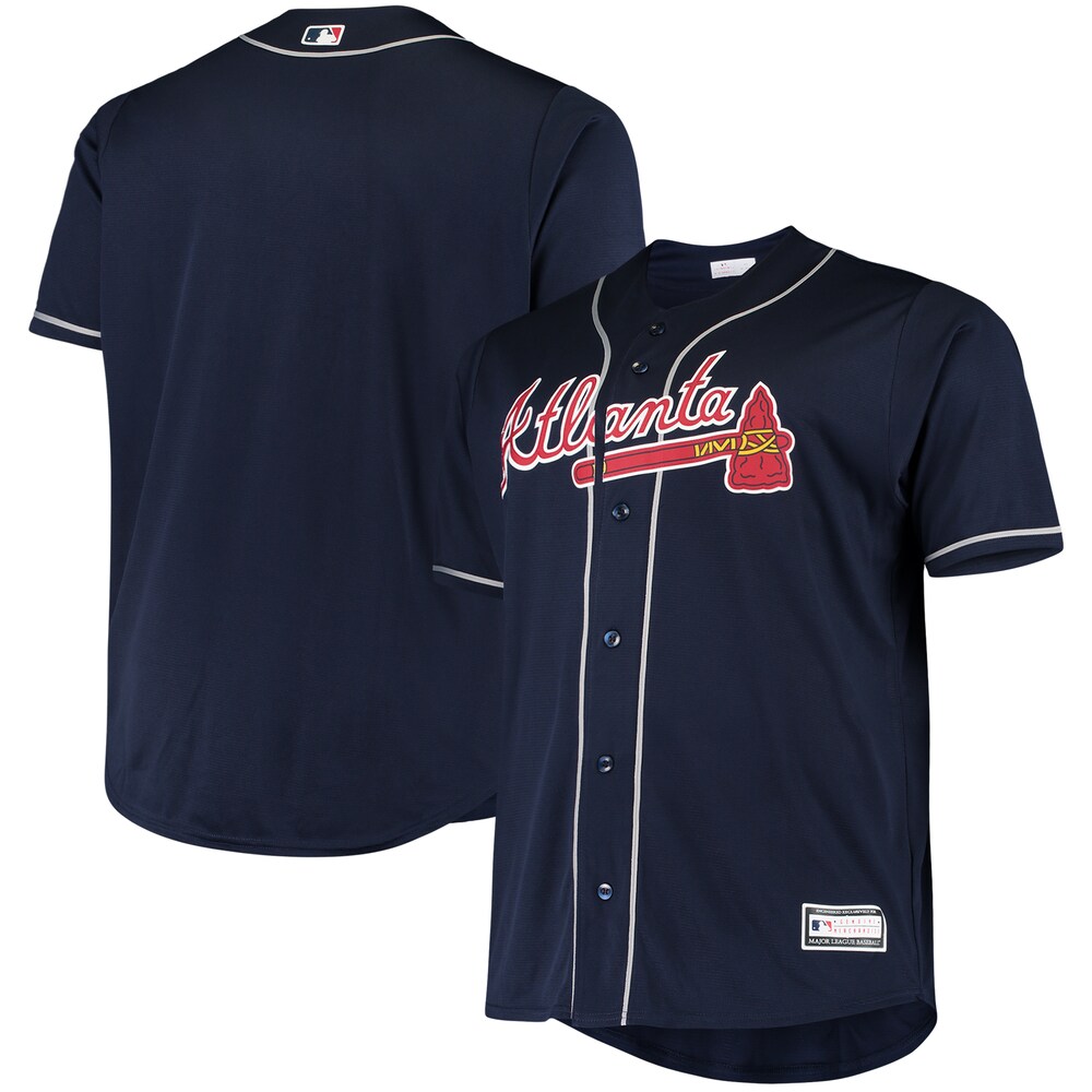 Atlanta Braves Big & Tall Alternate Team Jersey - Navy