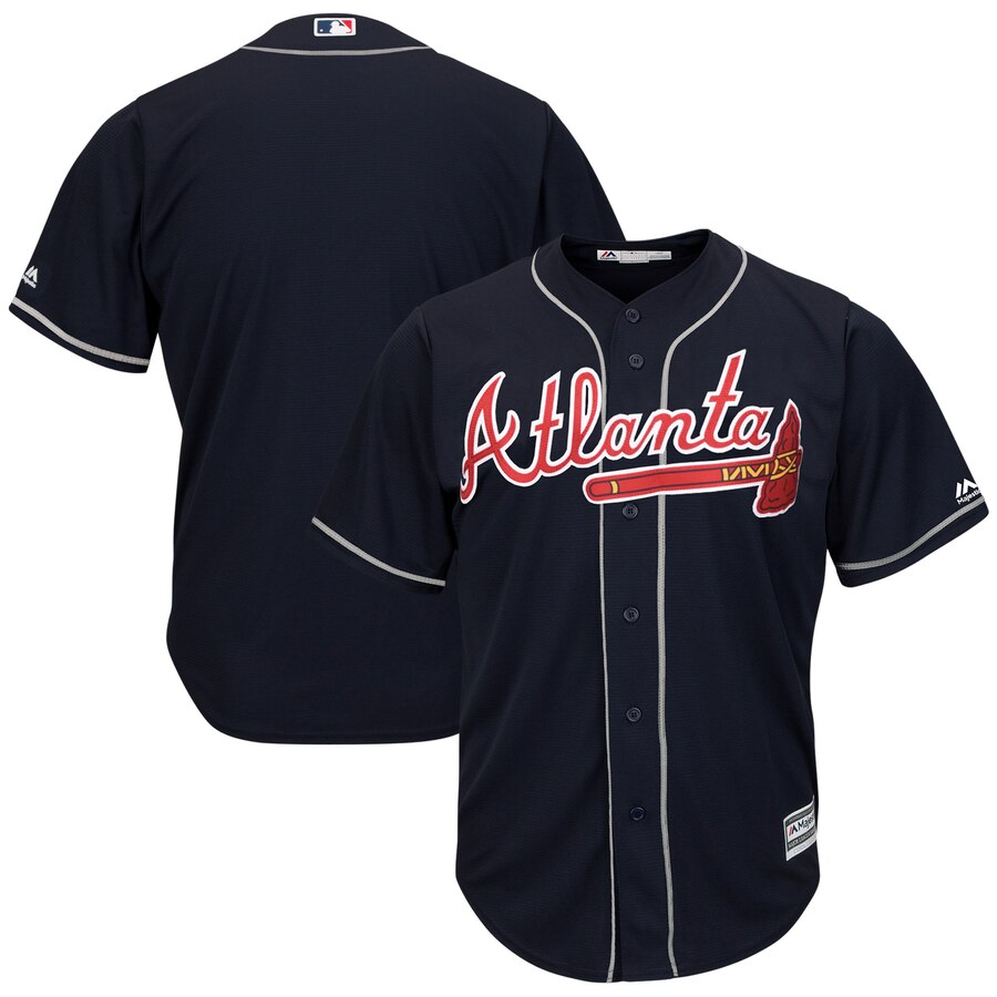 Atlanta Braves Majestic 2019 Alternate Official Cool Base Team Jersey – Navy
