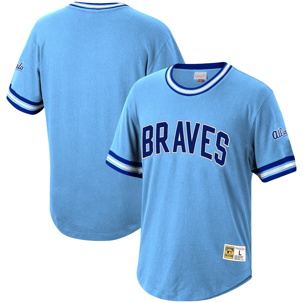 Atlanta Braves Mitchell & Ness Cooperstown Collection Wild Pitch Jersey T-shirt - Light Blue