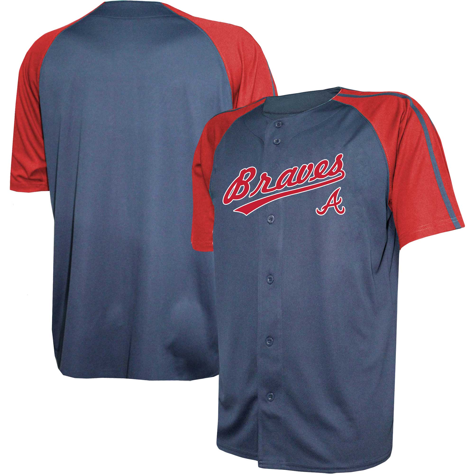 Alternative view of Atlanta Braves Stitches Youth Team Jersey - Navy/red