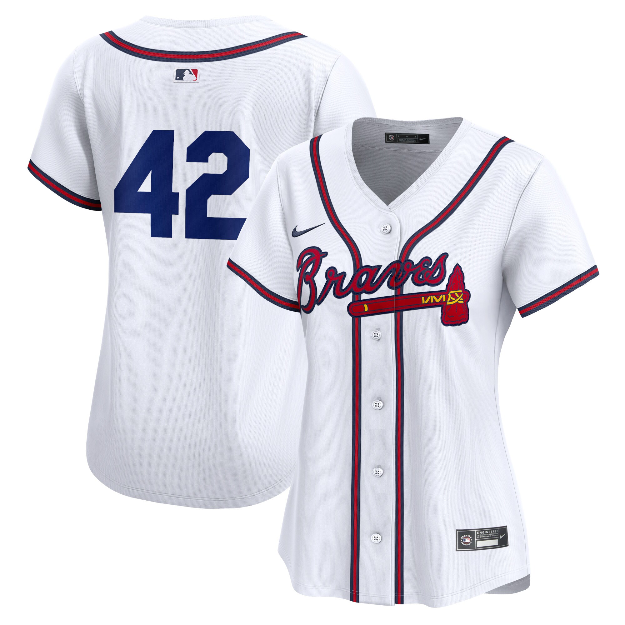 Atlanta Braves Women's 2024 Jackie Robinson Day Home Limited JerseyÃƒâ€šÃ‚Â ÃƒÂ¢Ã¢â€šÂ¬Ã¢â‚¬Å“ White