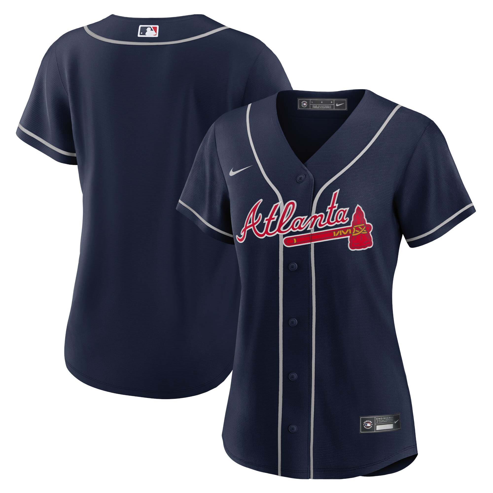 Atlanta Braves Women's Alternate Replica Team Jersey - Navy