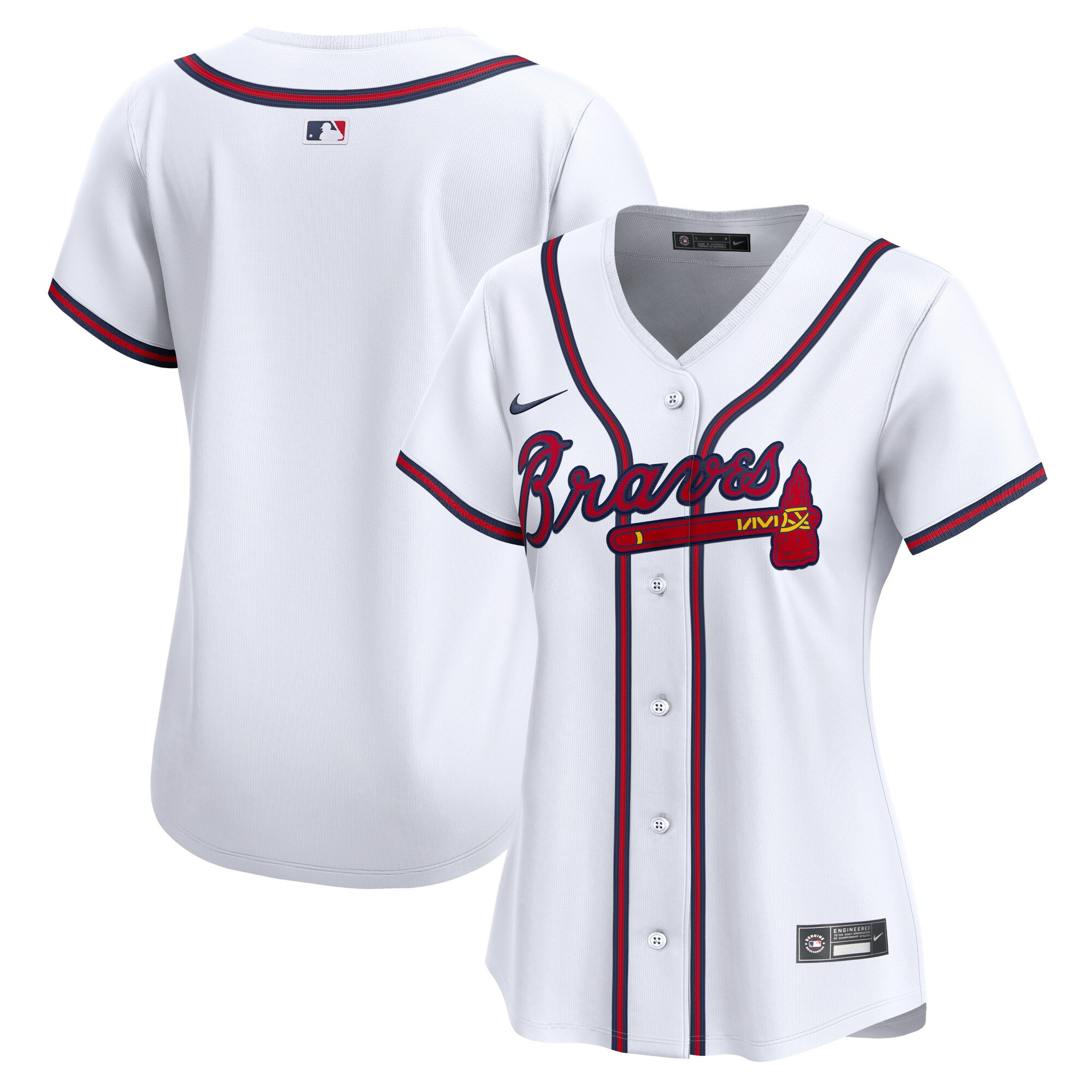 Atlanta Braves Women's Home Limited Jersey - White