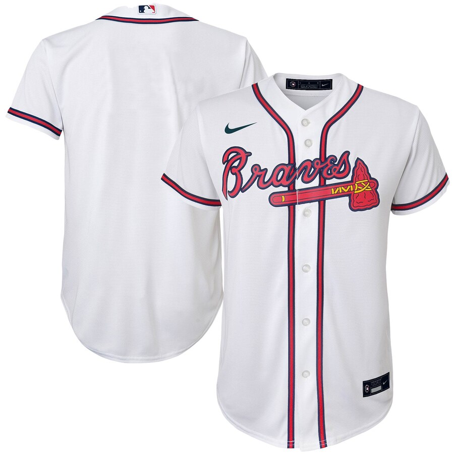 Atlanta Braves Youth Home 2020 Replica Team Jersey - White
