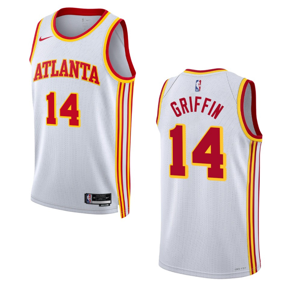 Atlanta Hawks Aj Griffin 2022-23 Association Edition White Swingman Jersey