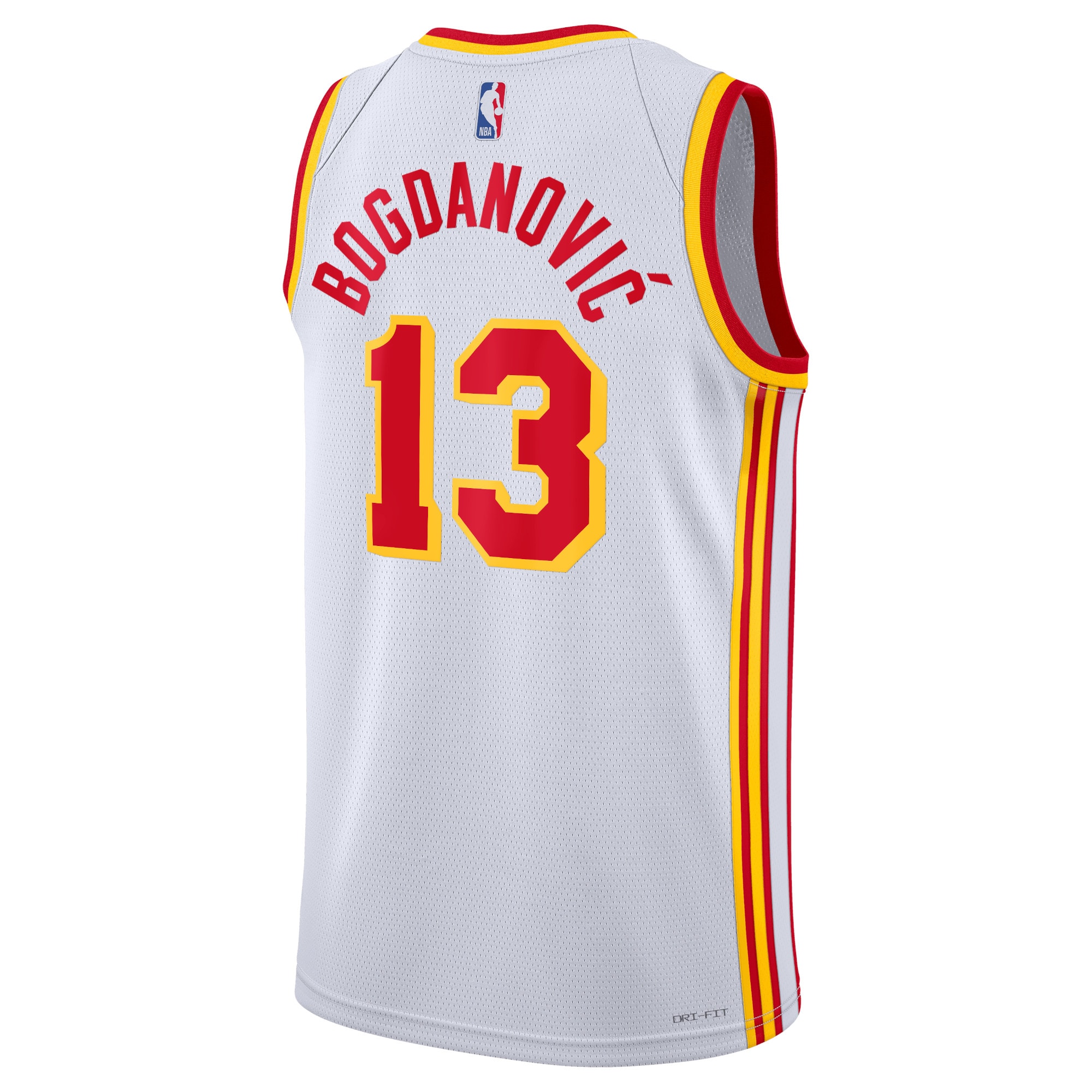 Alternative view of Atlanta Hawks Association Edition Swingman Jersey - White - Bogdan Bogdanović - Unisex - JS330 