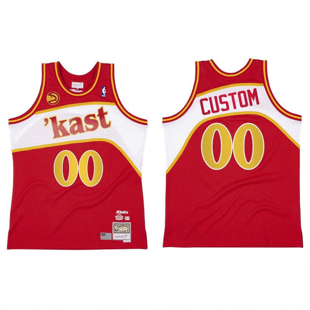 Atlanta Hawks BR Remix Kast Custom 00 Red Jersey - JS985 
