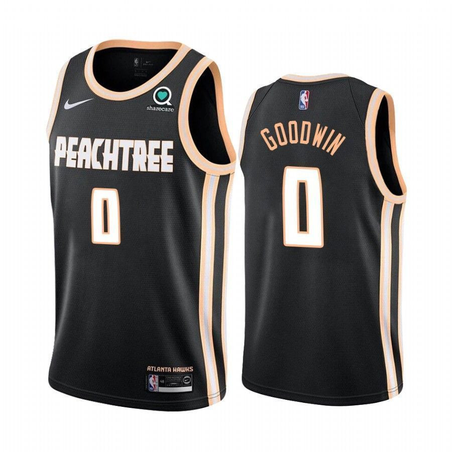 Atlanta Hawks Brandon Goodwin 0 City Men's Jersey - JS565 