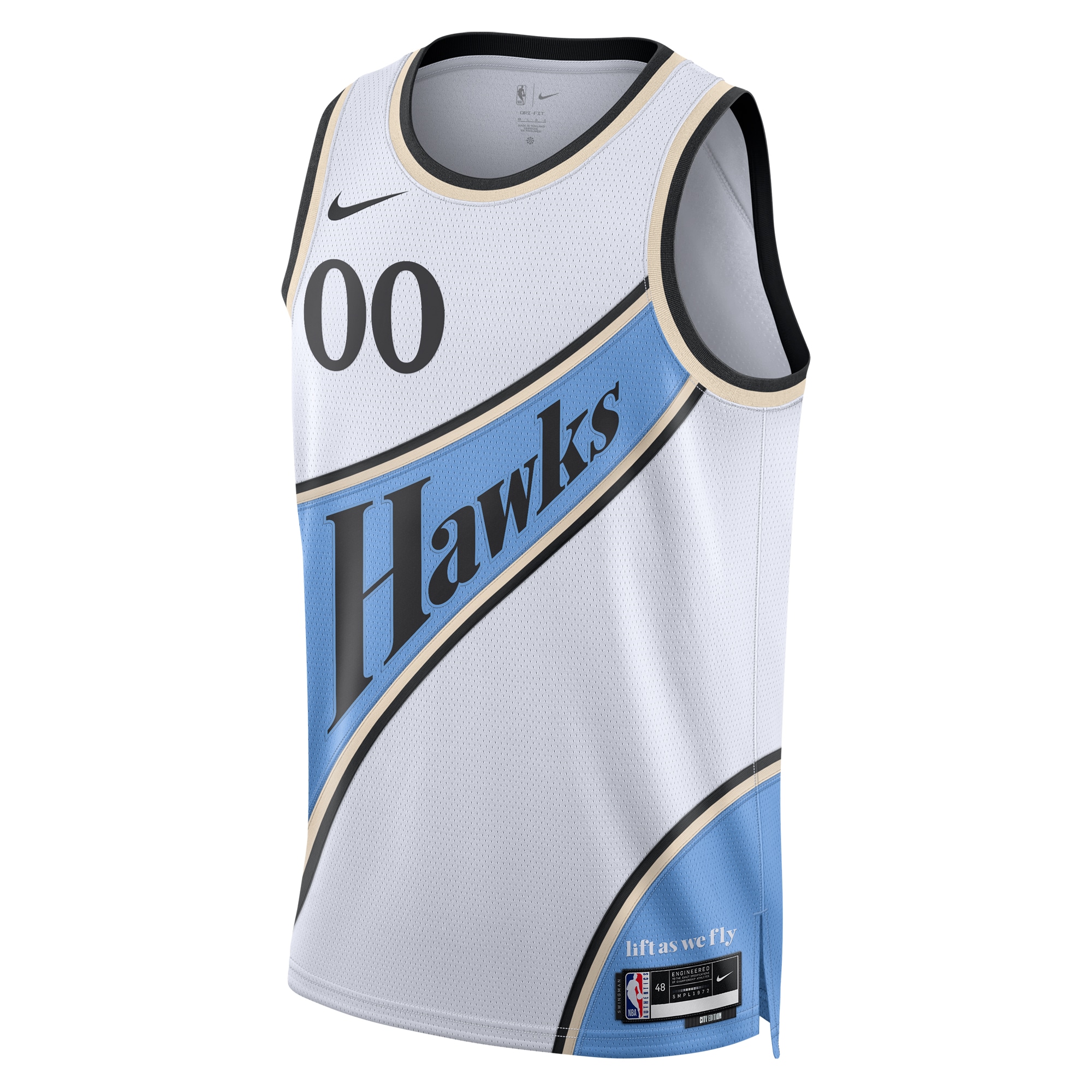 Alternative view of Atlanta Hawks City Edition Swingman Jersey 2024 - Custom - Unisex - JS975 
