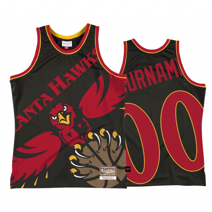 Atlanta Hawks Custom 00 Black Big Face 2.0 Jersey - JS857 